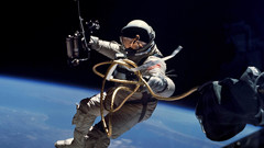 Astronauts space walk