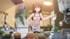 asuka langley soryu kitchen Rebuild of Evangelion HDIArt