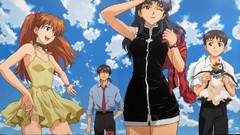 Asuka langley soryu neon genesis evangelion ikari shinji 