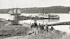 At hospital wharf on