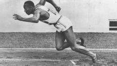 Athletes grayscale Jesse Owens
