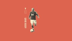 Athletes soccer Wayne Rooney minimalistic