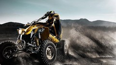 ATV driving Offroad vehicles fantasy art extreme sports