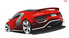 Audi cars concept art Simple Background Audi R8 TDI Le Mans