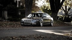 Audi cars fallen leaves German cars Audi A6