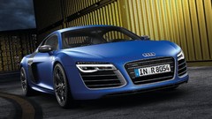 Audi cars front roads sports cars Docks blue cars Audi R8 V10