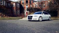 Audi cars parking streets