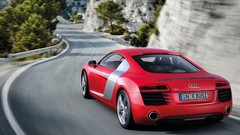 Audi cars roads audi r8 red cars Audi R8 V10