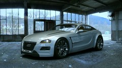 Audi cars sports cars concept art concept cars futuristic gray 