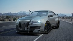 Audi roads sports cars concept art futuristic deserts gray cars 