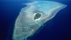 Australia aerial Great Barrier Reef Heron Island