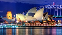Australia Sydney Midnight opera house