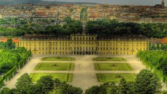Austria palace Castles cityscapes vienna Schönbrunn Palace