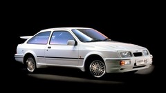 Auto cars 4x4 white cars front angle view Ford Sierra Cosworth