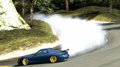 Auto cars roads vehicles sports cars mazda rx-7 blue cars Coupé 