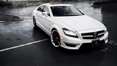 Auto cars white cars Mercedes-AMG CLS 63 AMG Coupé