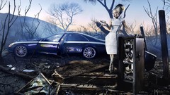 Auto woman Maybach artwork fantasy art digtal art