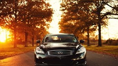 Autumn cars Infiniti sunlight Infiniti G37