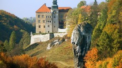 Autumn Poland Castles national park Polish architecture 