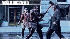 Axe zombies the walking dead TV series headshot