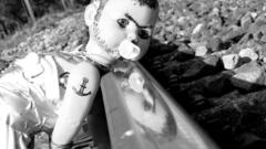 Baby head railroad tracks