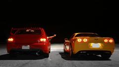 Back cars chevrolet corvette