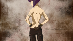Back grunge Motoko Kusanagi