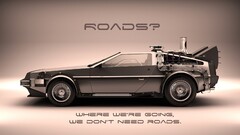 Back to the Future delorean Movies quote Car vehicle Typography