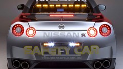 Back view safety cars