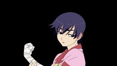 Bakemonogatari Anime black background