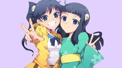 Bakemonogatari araragi karen Simple Background Japanese clothes 