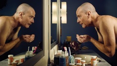 Bald Breaking Bad walter white bryan cranston mirrors bathroom 