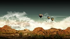 Balloon hills air luftballon mongolfiera balionai