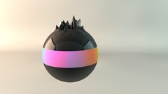 Balls abstract 3d animated Cinema4D