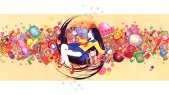 Balls weapons Guns Books coffee food chocolate Ducks dolls 