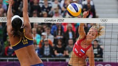 Balls woman blondes brunettes volleyball bikini beach volleyball