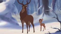 Bambi deer walt disney snow landscapes