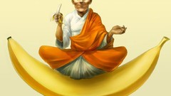 Bananas artwork monk