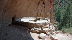 Bandelier Kiva entrance to