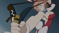 Bangs bare shoulders gradient