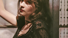 Bangs brunettes woman Actress