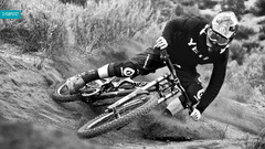 Bank mountain bikes downhill