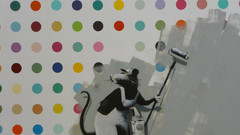 Banksy does damien hirst