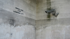 Banksy security surveillance
