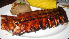 Barbecue baby back pork