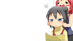 Bare shoulders Simple Background Mitsudomoe Marui Hitoha