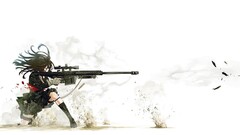 Barrett .50 Cal anime girls Rifles Anime Kozaki Yuusuke blood
