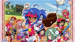 Baseball lucky star hiiragi kagami izumi konata hiiragi tsukasa 