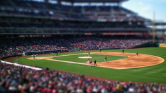 Baseball tilt-shift stadium