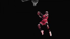 Basketball Michael Jordan clean dunk